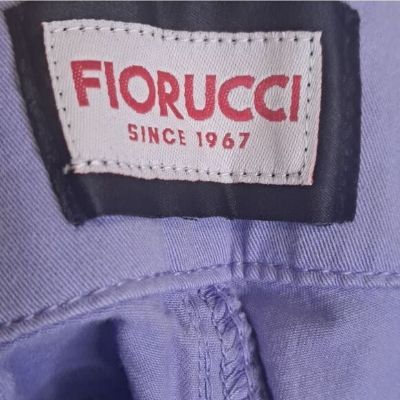 Fiorucci Lavender Overall Shorts with Adjustable Straps NWT Size 6US/ 40… - Picture 4 of 11